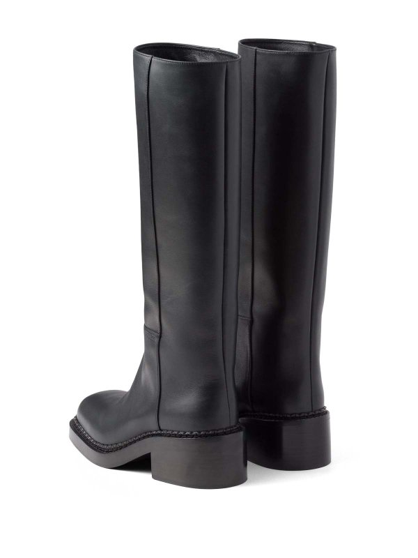 The Best Shops PRADA: boots - Knee-High 55Mm Leather Boots