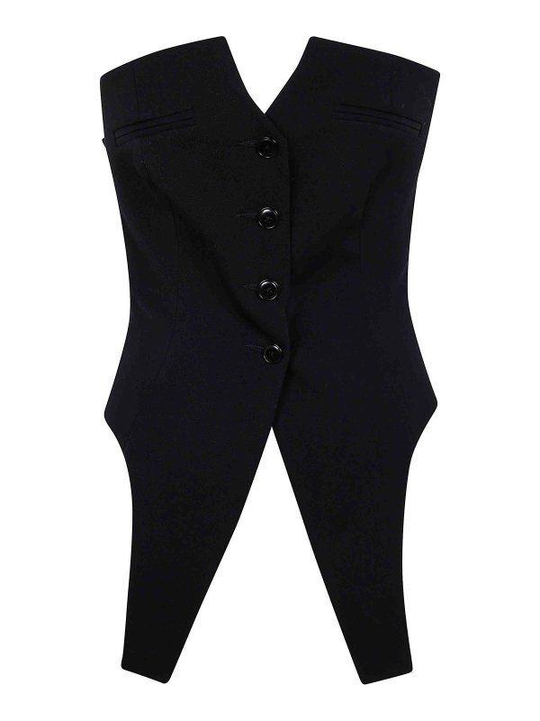 ALEXANDER WANG: Gilets tricot - Gilet - Noir