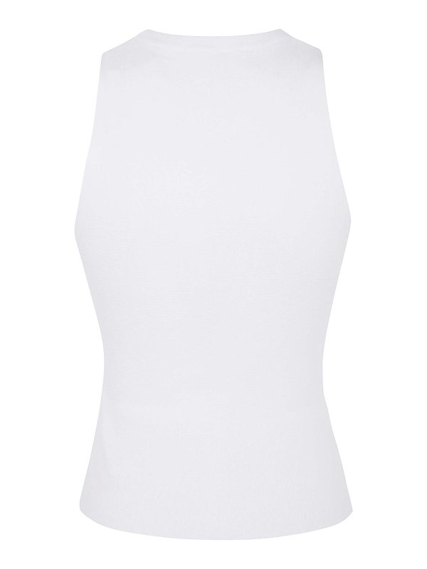 DIESEL: Strickpullover mit Rundhalsausschnitt online - Rundhalspullover - Weiß