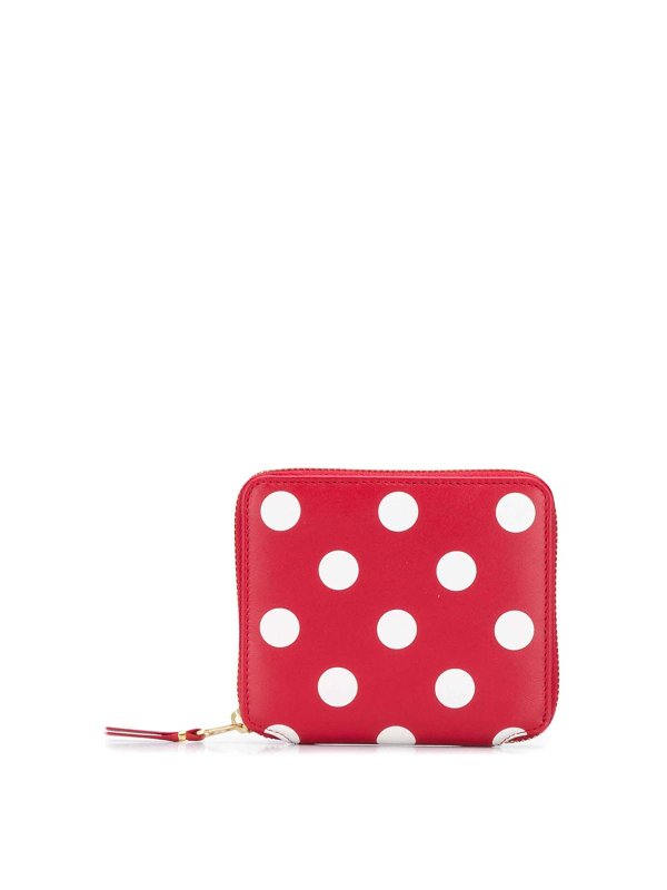COMME DES GARCONS: wallets & purses - Dots Printed Leather Line Wallet