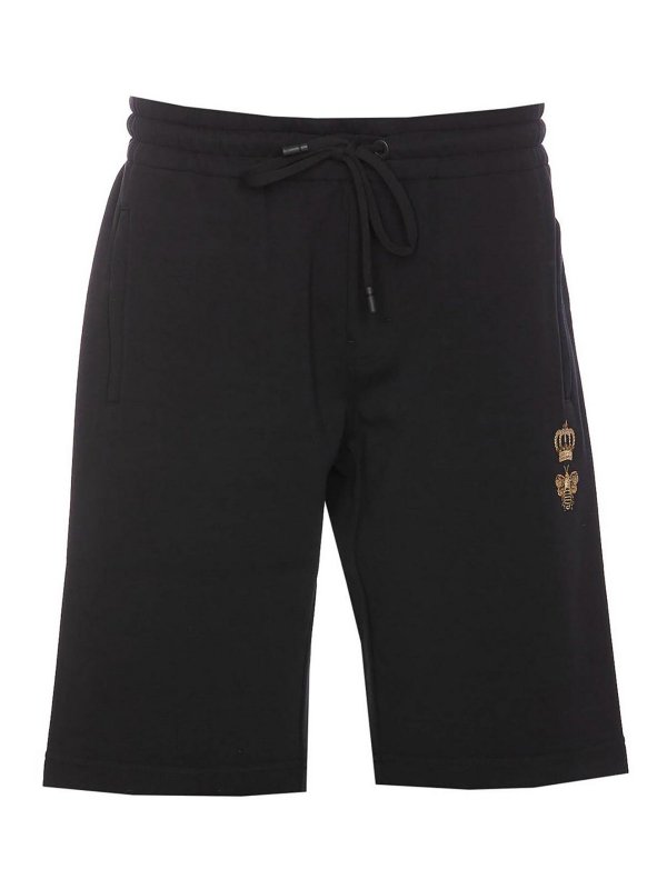 DOLCE & GABBANA: Pantalones deportivos - Pantalones Deportivos - Negro