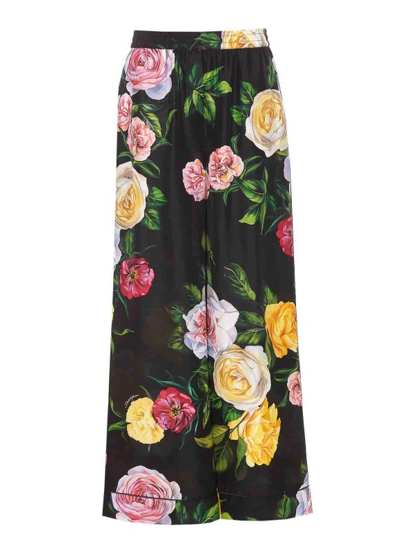 DOLCE & GABBANA: カジュアルトラウザー - フレアジーンズ - マルチカラー