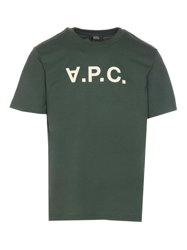 A.P.C.: T-shirts - T-Shirt - Vert