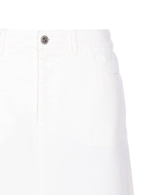 膝丈/ミディスカート - 白 shop online: A.P.C.