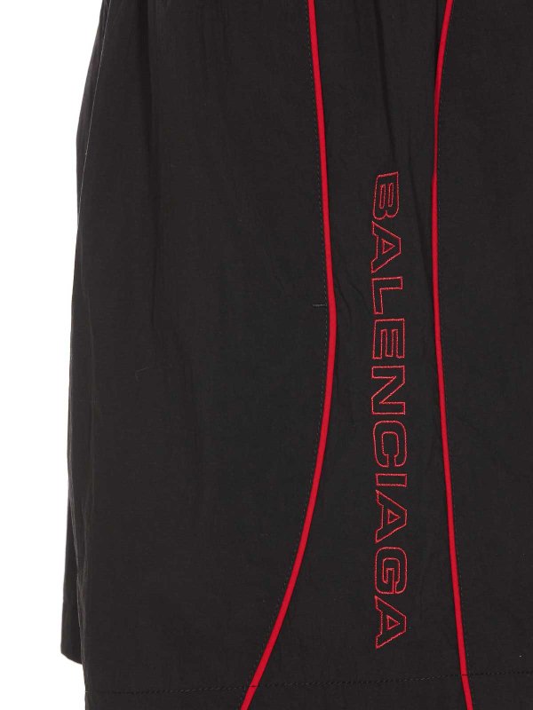 The Best Shops BALENCIAGA: Trousers Shorts - Lateral Logo Shorts