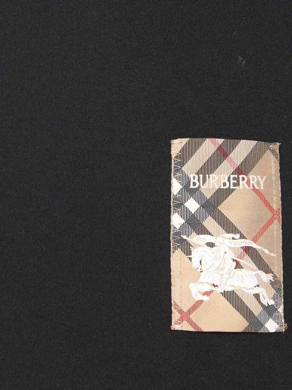 The Best Shops BURBERRY: t-shirt - Maglietta con etichetta a quadri