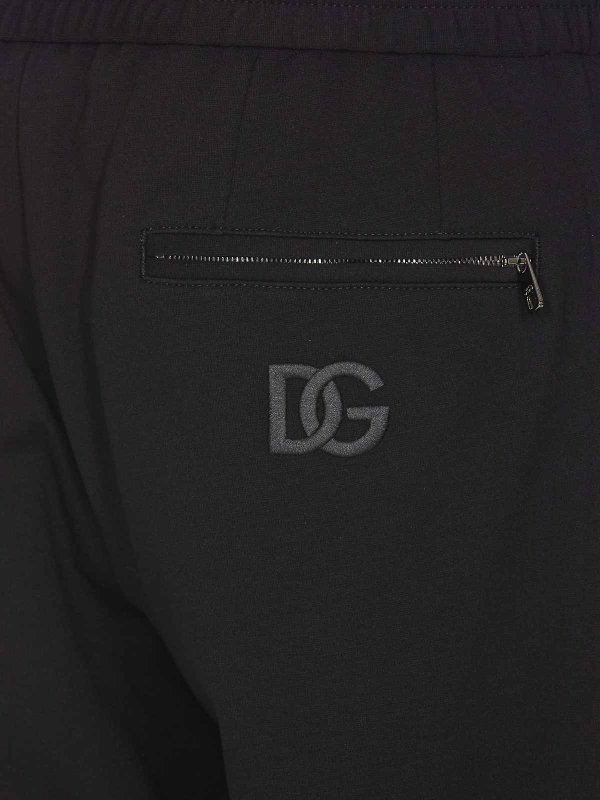 The Best Shops DOLCE & GABBANA: Trousers Shorts - Dg Patch Logo Pants