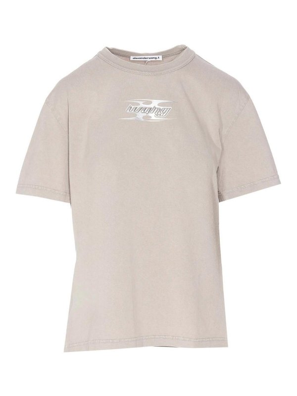 ALEXANDER WANG: Camisetas - Camiseta - Gris