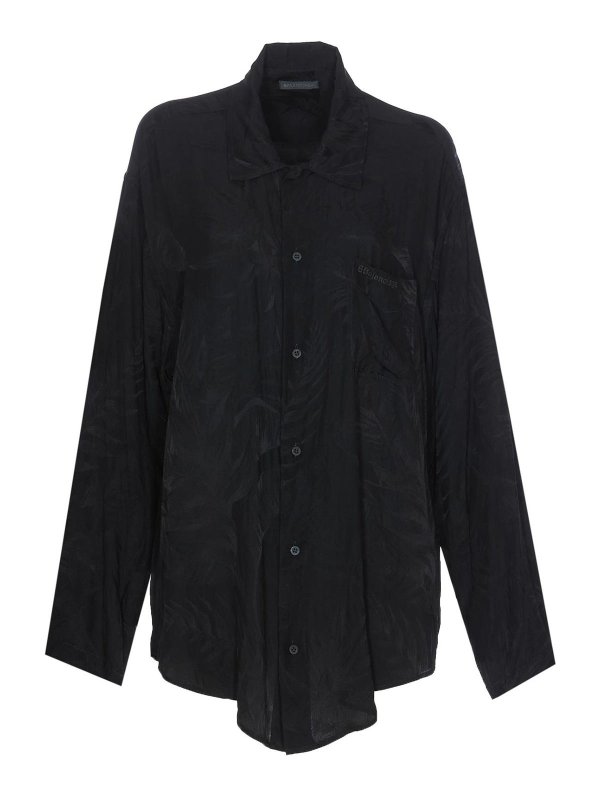 BALENCIAGA: Hemden - Hemd - Schwarz