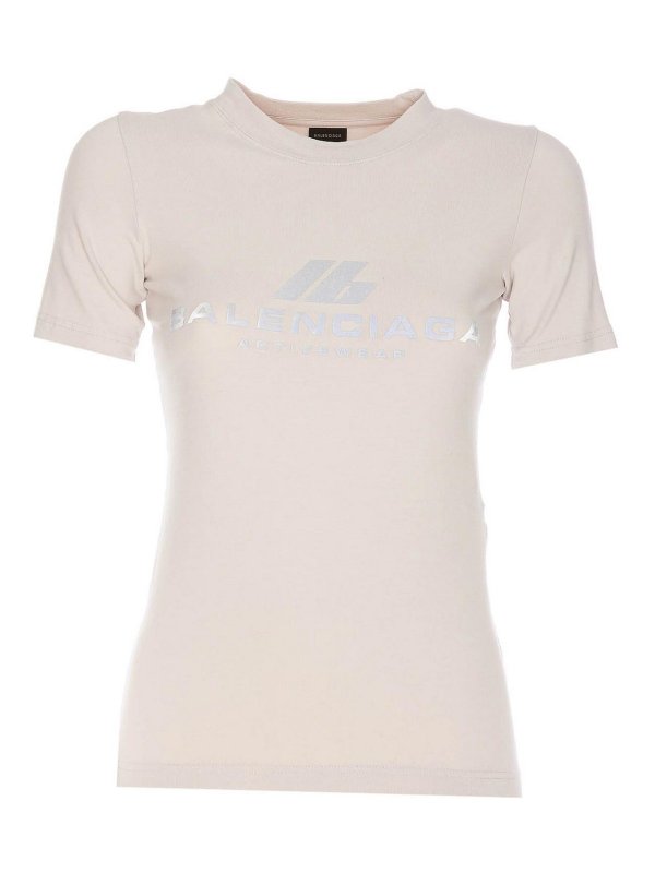 BALENCIAGA: t-shirts - Actiwear Fitted T-Shirt