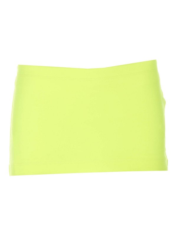 BALENCIAGA: ミニスカート - 膝丈/ミディスカート - イエロー