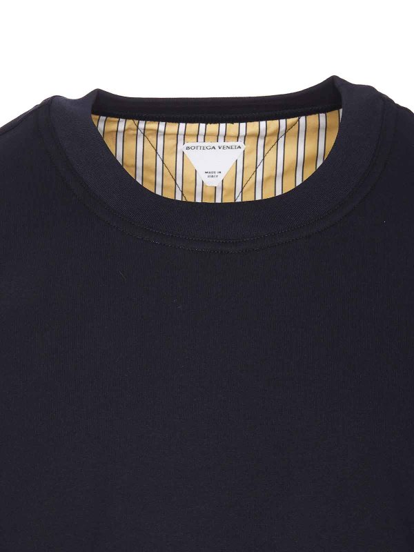 Double Layer Cotton Check T-Shirt shop online: BOTTEGA VENETA