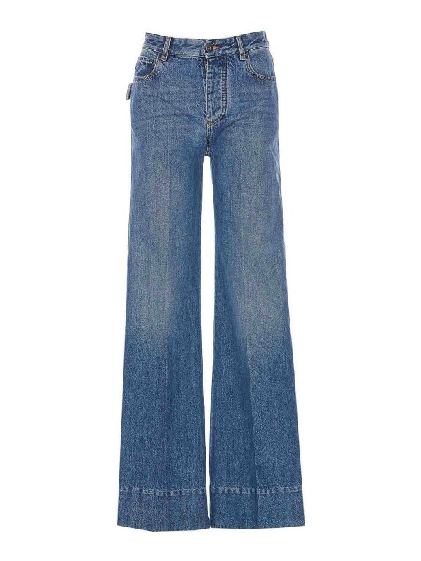 BOTTEGA VENETA: Trousers Shorts - Wide Denim Pants