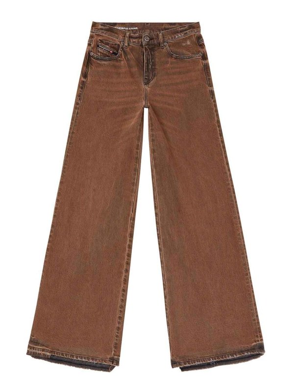 DIESEL: straight leg jeans - Denim pants