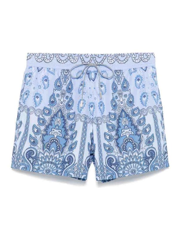 ETRO: Bañadores y boxer de baño - Boxers De Baño - Azul Claro