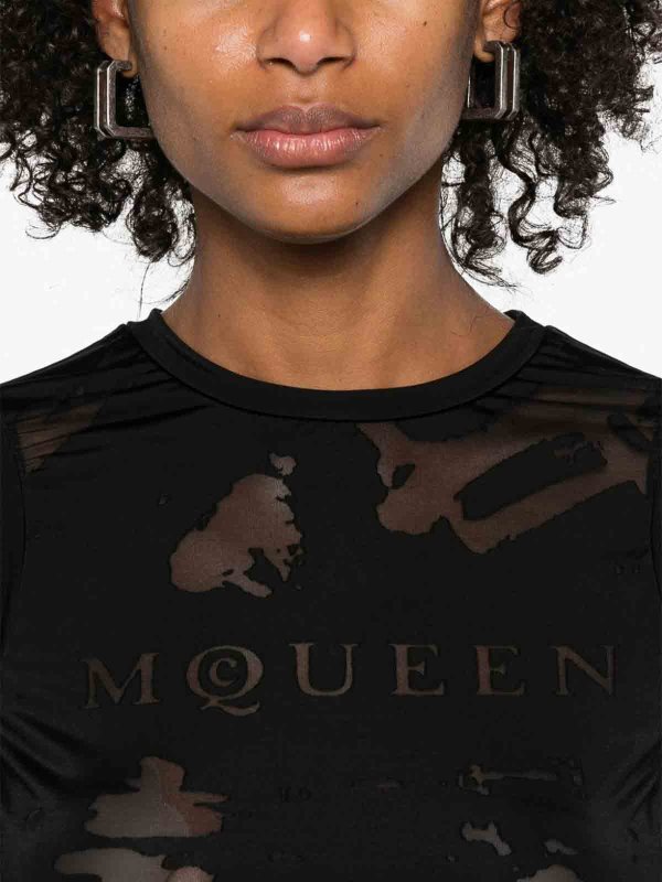 ALEXANDER MCQUEEN buy online Semi-sheer top
