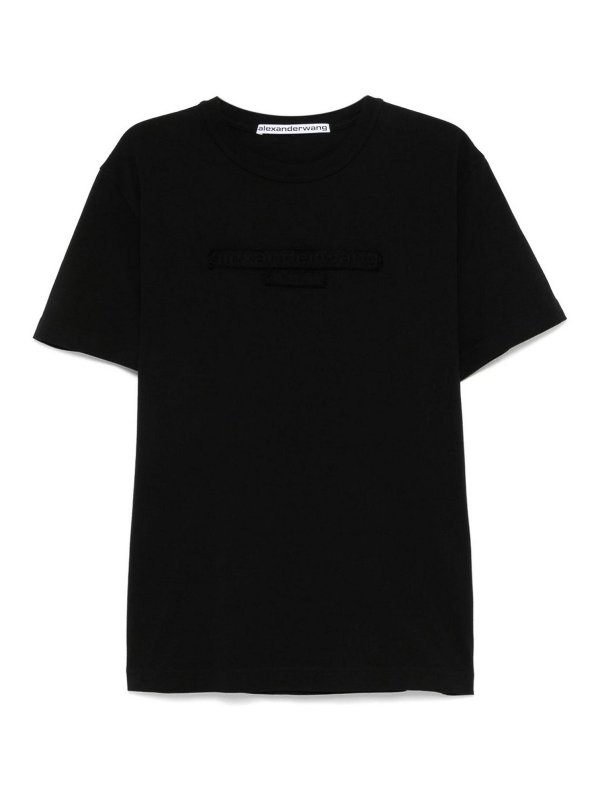 ALEXANDER WANG: Strickpullover mit Rundhalsausschnitt - Rundhalspullover - Schwarz