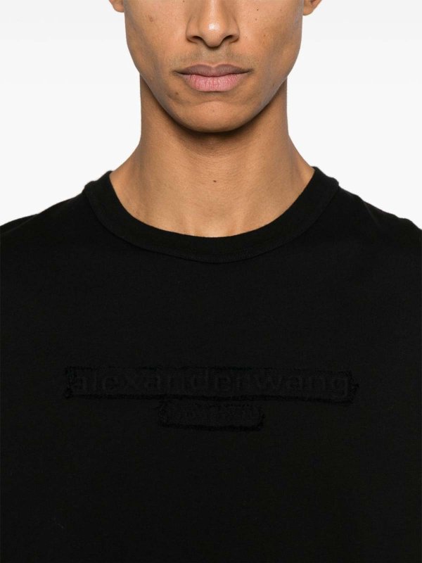 ALEXANDER WANG: Strickpullover mit Rundhalsausschnitt online - Rundhalspullover - Schwarz