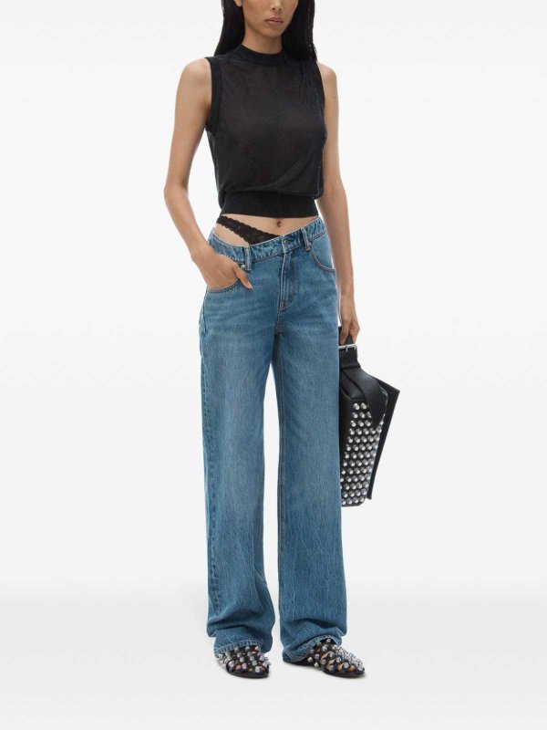 Alexander Wang Denim pants - Blue - Women | 4DC1254612473