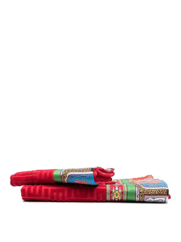 ETRO: homeware - Monogram Jacquard Bath Towel