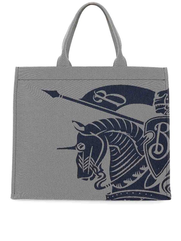 BURBERRY: Sacs à main - Sac Cabas - Gris