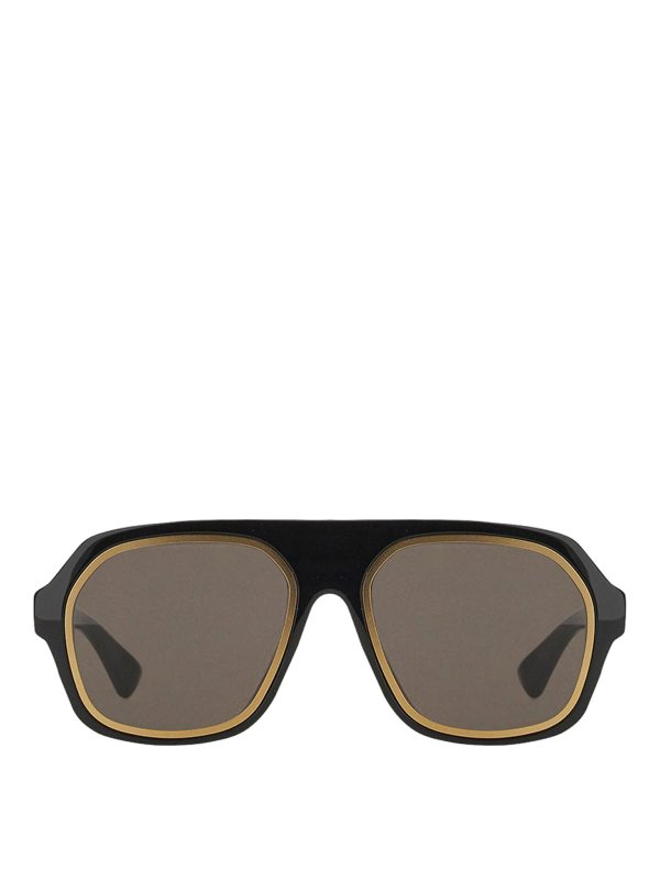 BOTTEGA VENETA: サングラス - サングラス - 黒