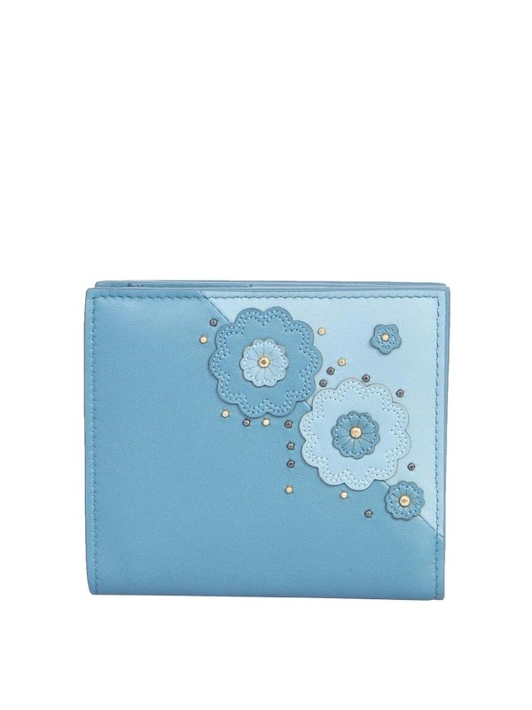 BOTTEGA VENETA: 財布＆ポーチ - 財布 - ブルー