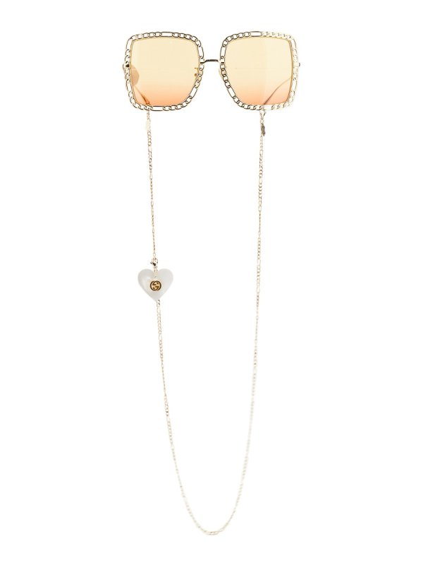 GUCCI: Occhiali online - Occhiale Da Sole Rettangolare