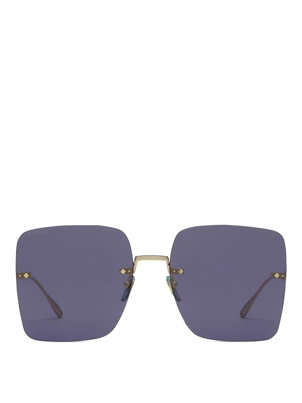 GUCCI: occhiali da sole - Occhiali da sole quadrati oversize