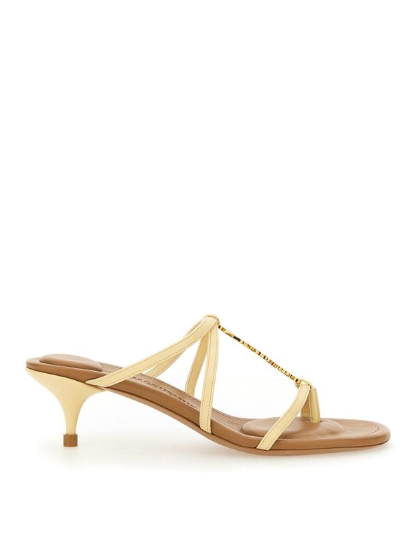 JACQUEMUS: Sandalen - Sandalen - Weiß