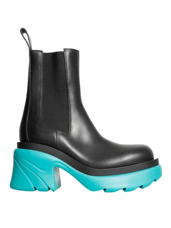 BOTTEGA VENETA: ブーティー - ブーツ - 黒