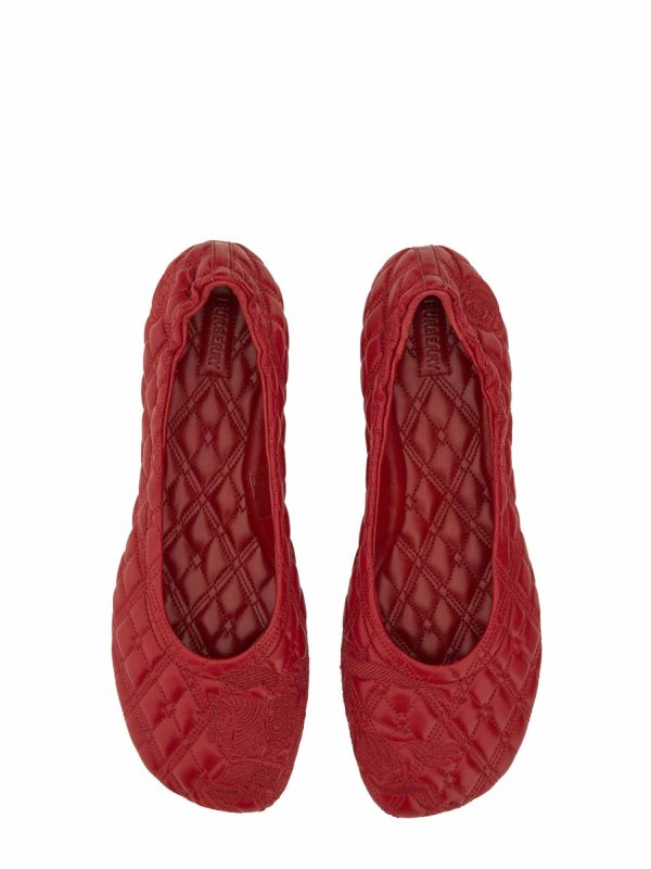 The Best Shops BURBERRY: Ballerinas - Rot