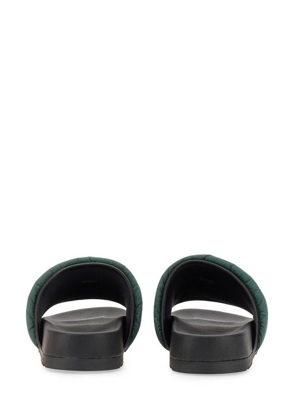 The Best Shops GUCCI: sandals - Slider Sandal With Web Ribbon