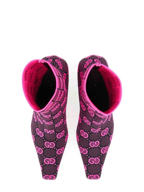 GUCCI: ankle boots online - Knitted Boot Gg