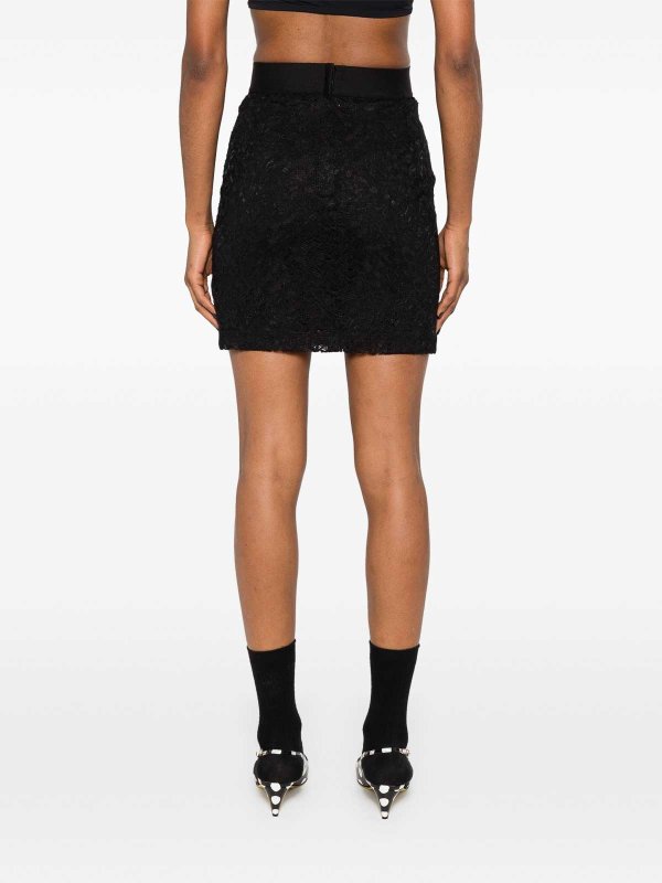 The Best Shops DOLCE & GABBANA: mini skirts - Lace Miniskirt