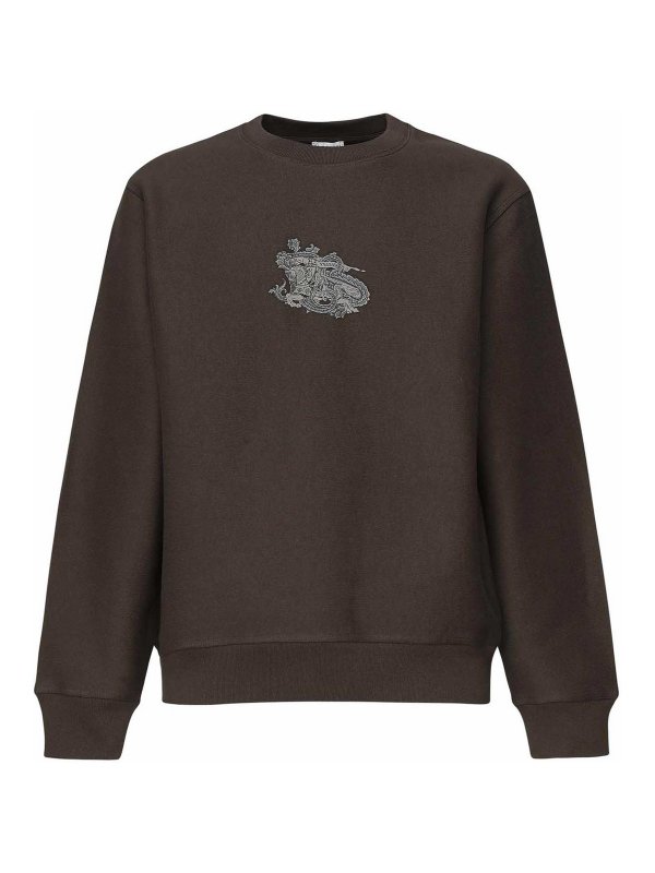 BURBERRY: Sweatshirts & Pulls - Sweat-Shirts - Gris Foncé