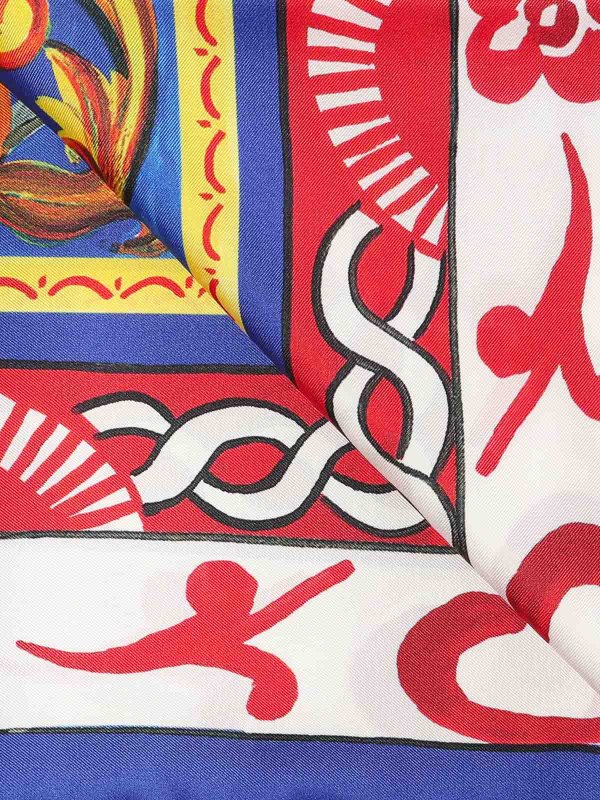 The Best Shops DOLCE & GABBANA: Stoles & Shawls - Silk Foulard Scarf