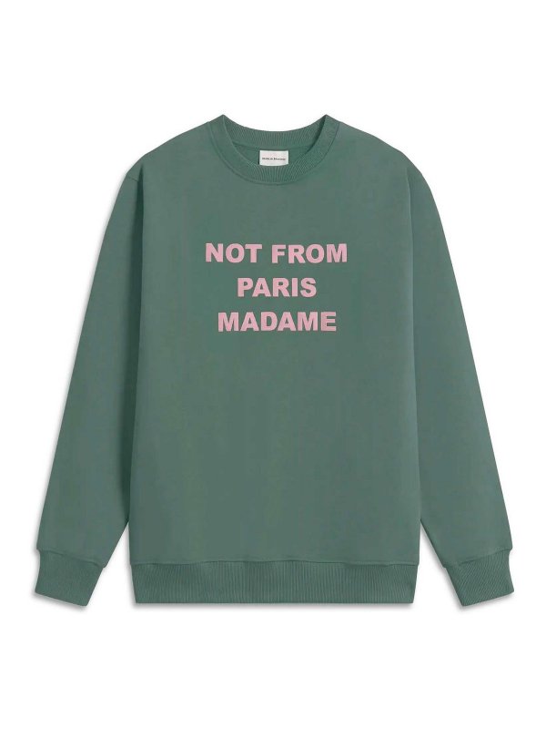 DRÔLE DE MONSIEUR: スウェット＆セーター - スウェットシャツ/セーター - ダークグリーン