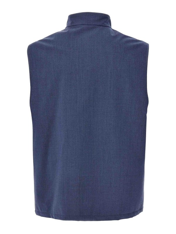 BRUNELLO CUCINELLI: Chalecos online - Chaleco - Azul