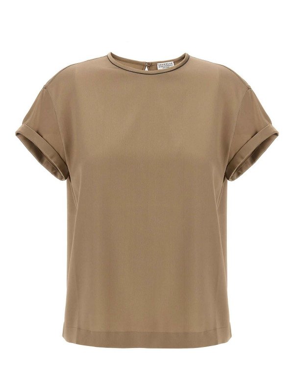 BRUNELLO CUCINELLI: ブラウス - ブラウス - グレー