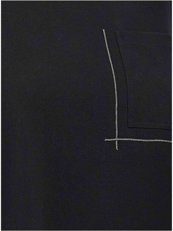 Tシャツ - 黒 shop online: BRUNELLO CUCINELLI