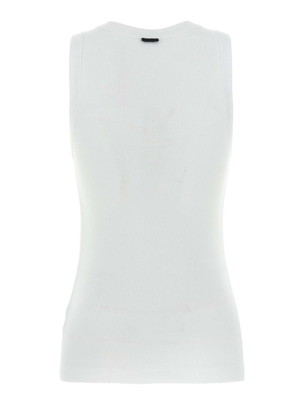 BRUNELLO CUCINELLI: Tops y camisetas sin mangas online - Top - Blanco