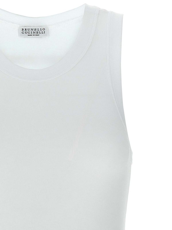 The Best Shops BRUNELLO CUCINELLI: Tops y camisetas sin mangas - Top - Blanco
