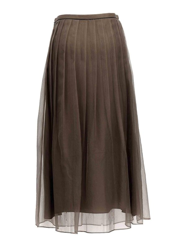 BRUNELLO CUCINELLI: Jupes midi et au genou online - Jupe Midi - Marron