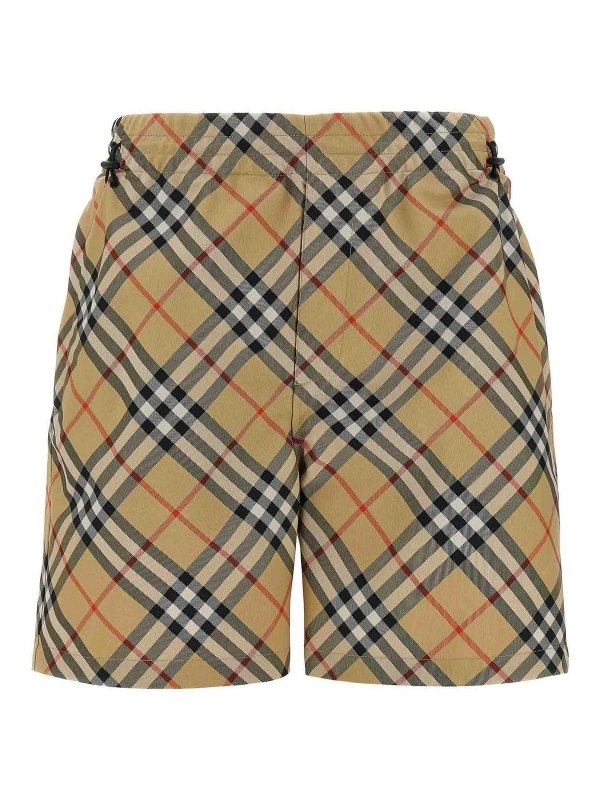 BURBERRY: pantaloni shorts - Bermuda a quadri