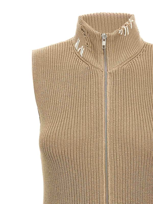 The Best Shops MM6 MAISON MARGIELA: Gilets tricot - Gilet - Numeric Signature Mm6