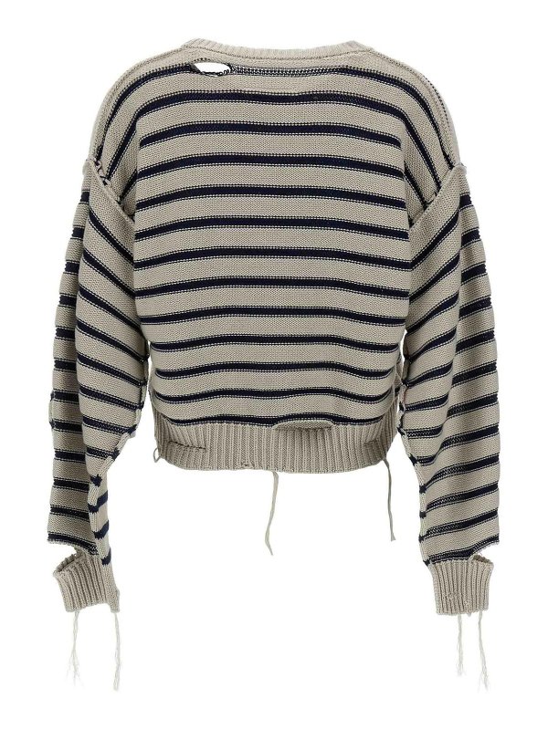 MM6 MAISON MARGIELA: maglia collo rotondo online - Maglione invecchiato