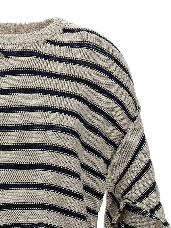 The Best Shops MM6 MAISON MARGIELA: maglia collo rotondo - Maglione invecchiato