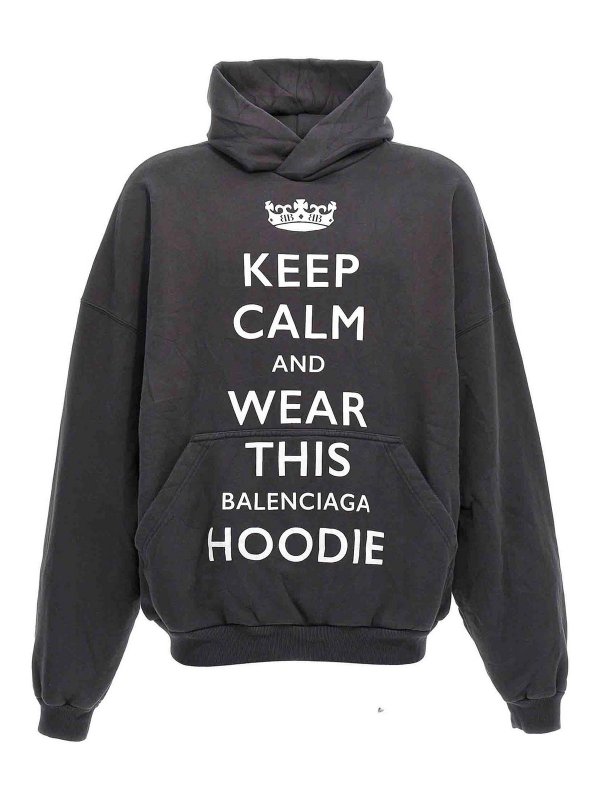 BALENCIAGA: Sweatshirts und Pullover - Sweatshirt - Weiß