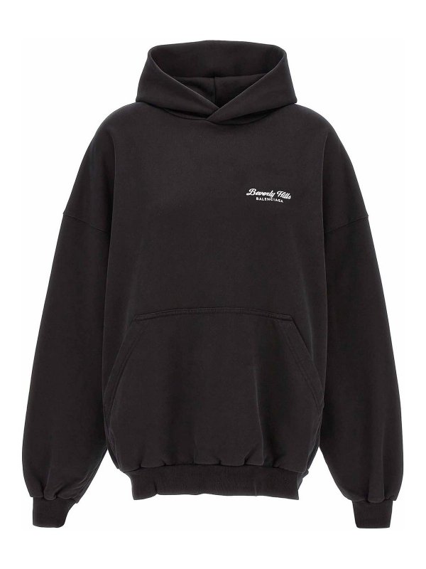BALENCIAGA: Sweatshirts und Pullover - Sweatshirt - Weiß